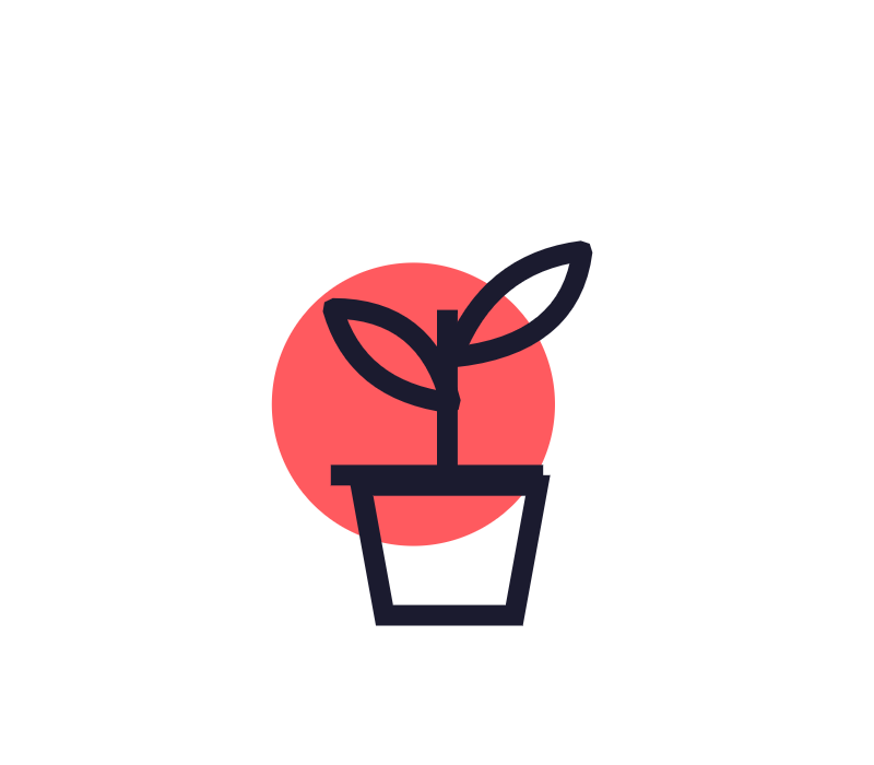 Growing sprout illustration